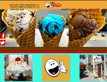 Tablet Screenshot of heymikeysicecream.com